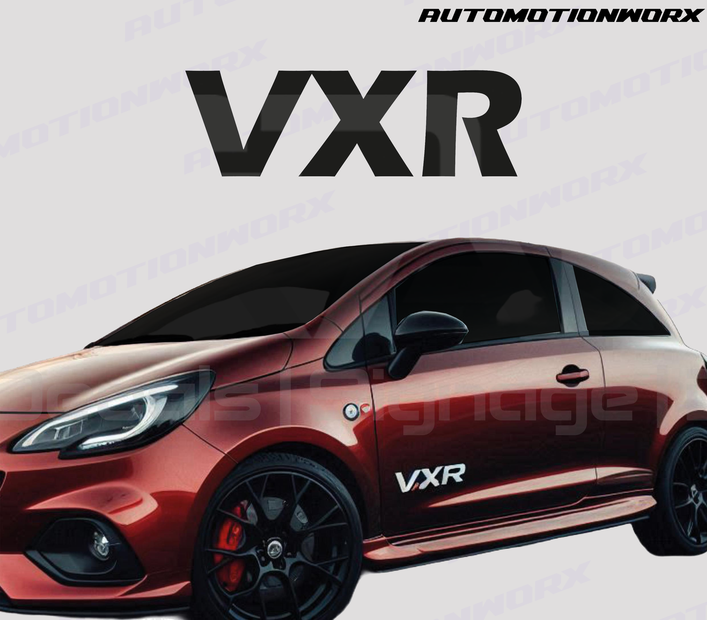 AutoMotionWorx | Vauxhall Corsa ''VXR'' Side Door Decals | High Quality Decals