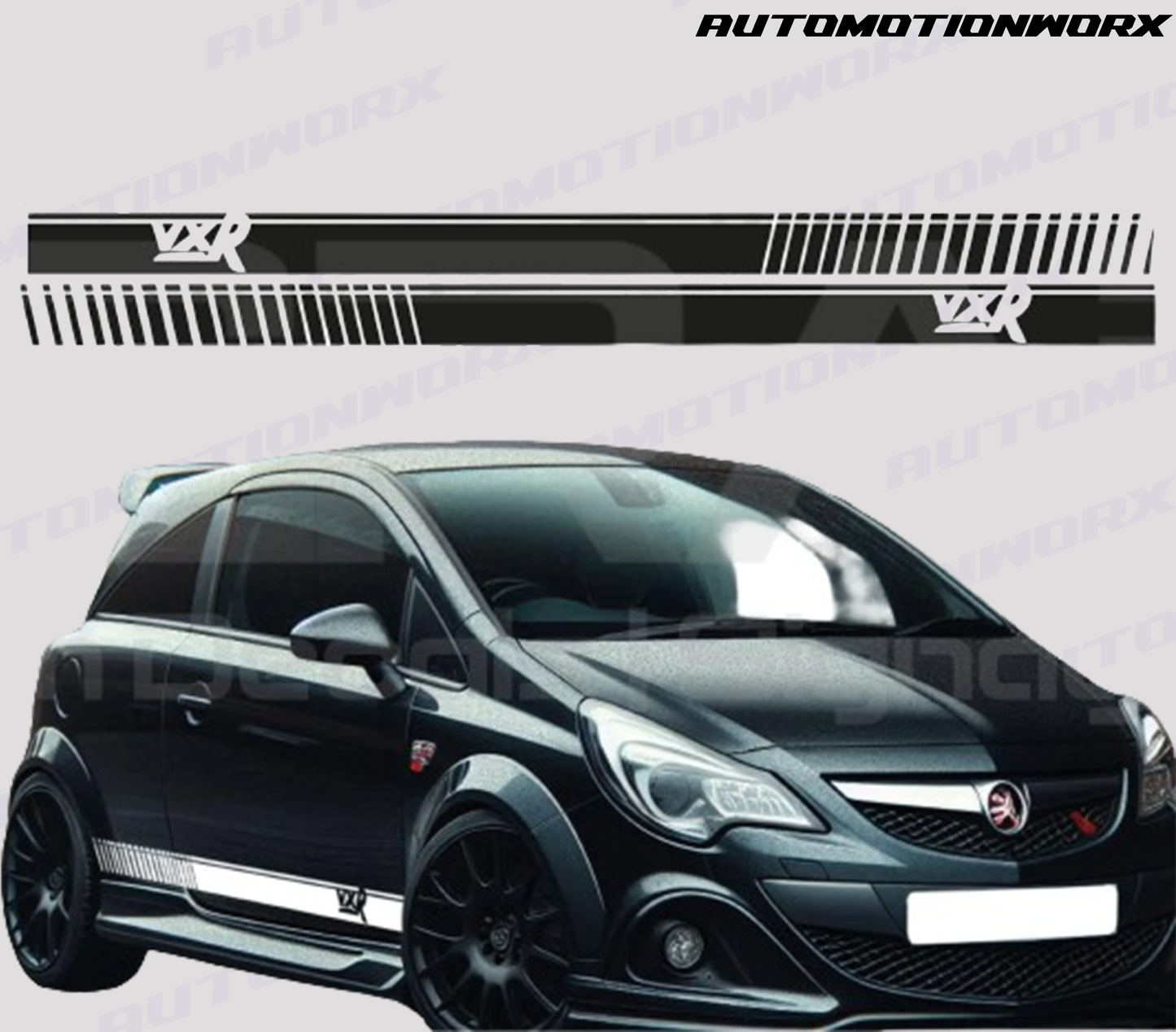AutoMotionWorx | Vauxhall Corsa VXR Side Stripe Decals | High Quality Decals