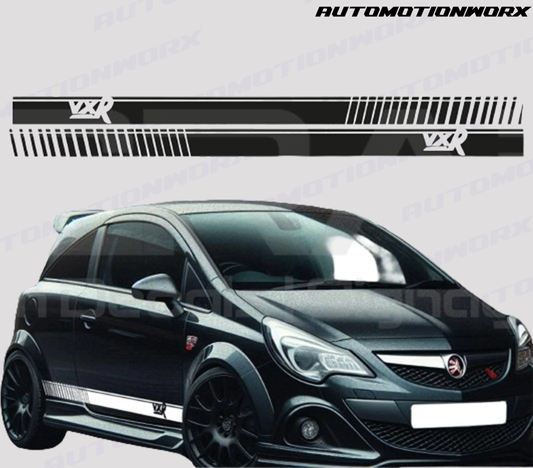 AutoMotionWorx | Vauxhall Corsa VXR Side Stripe Decals | High Quality Decals