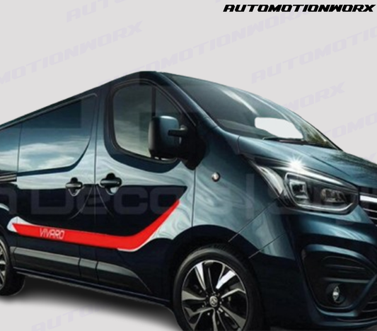 AutoMotionWorx | Vauxhall Vivaro Side Door Swoosh Decals
