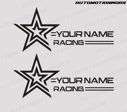 AutoMotionWorx | Racing ''Custom Name'' Decals
