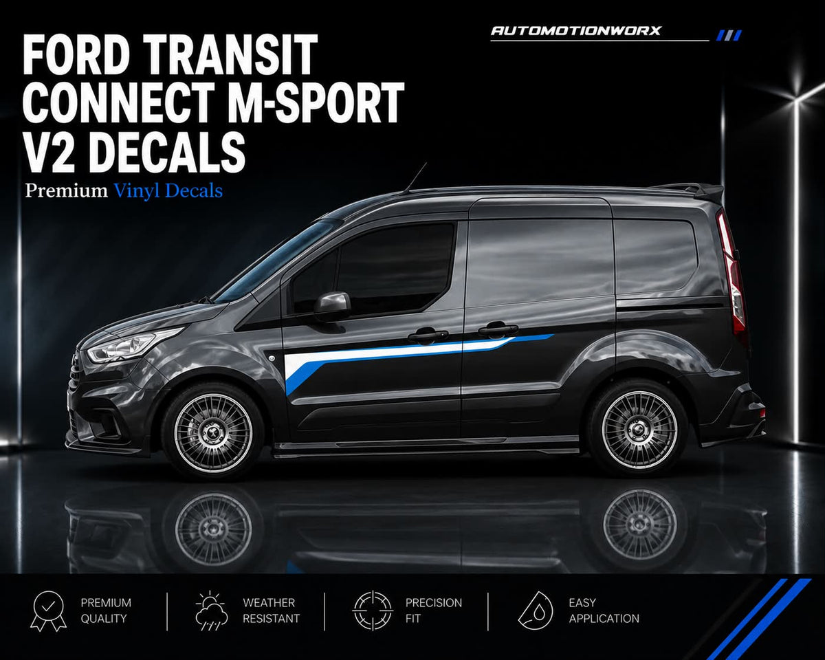 AutoMotionWorx | Ford Transit Connect MSRT V2 Side Door Decals