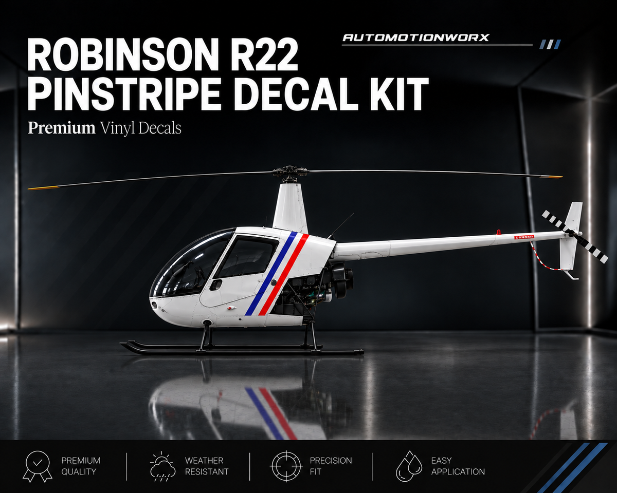 AutoMotionWorx | Robinson R22 Pinstripe Decal Kit