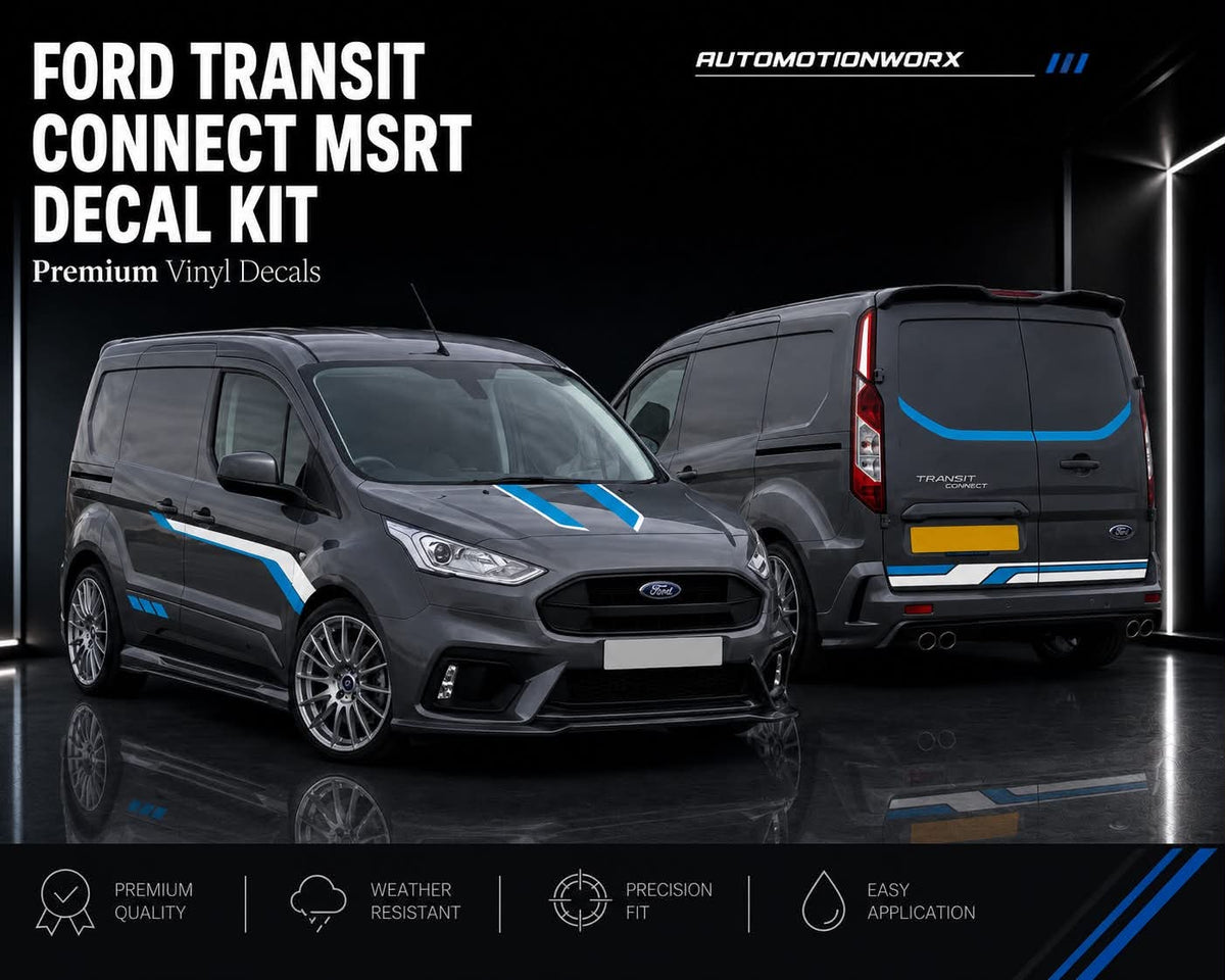AutoMotionWorx | Ford Transit Connect MSRT Style Full Kit Side Door Decals