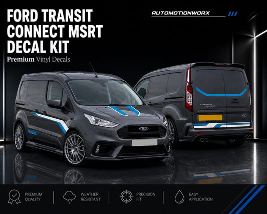 AutoMotionWorx | Ford Transit Connect MSRT Style Full Kit Side Door Decals