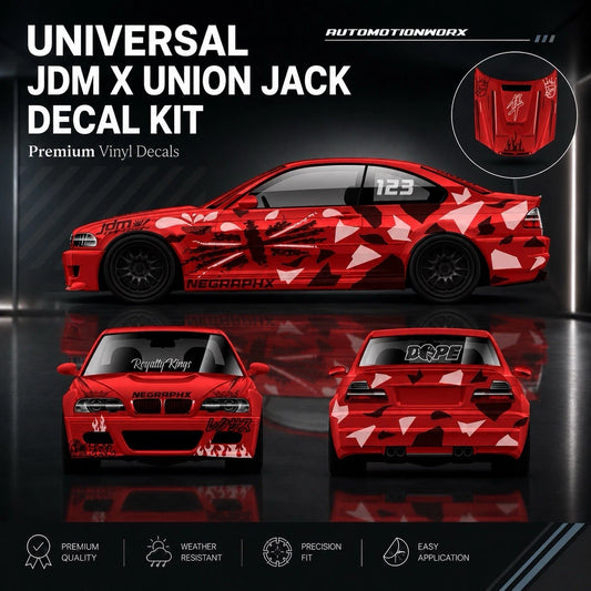 AutoMotionWorx | Universal JDM x Union Jack Decal Kit