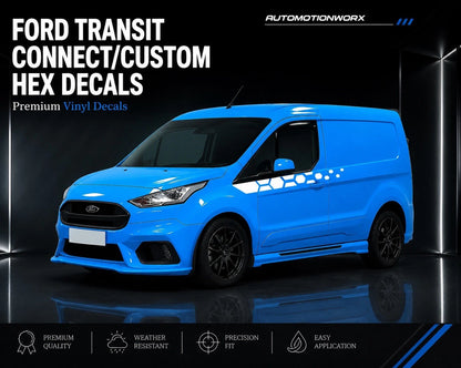 AutoMotionWorx | Ford Transit Connect Hex Side Door Decals
