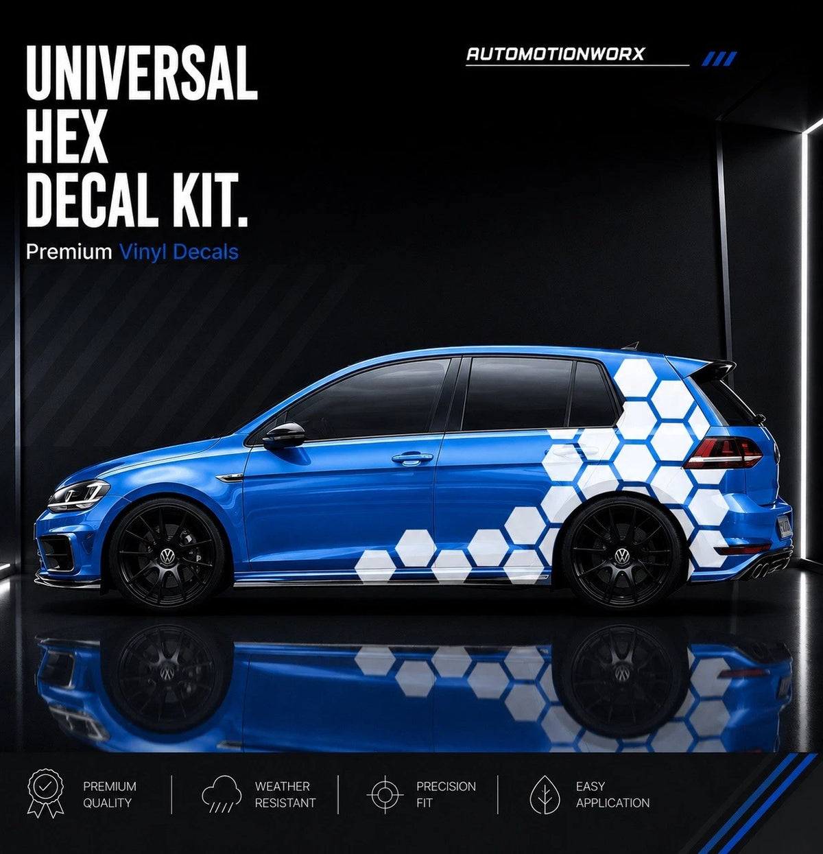 AutoMotionWorx | Universal Hex/Honey Comb Decal Kit