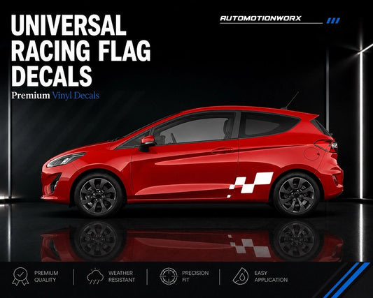 AutoMotionWorx | Universal Side Racing Flag Decals