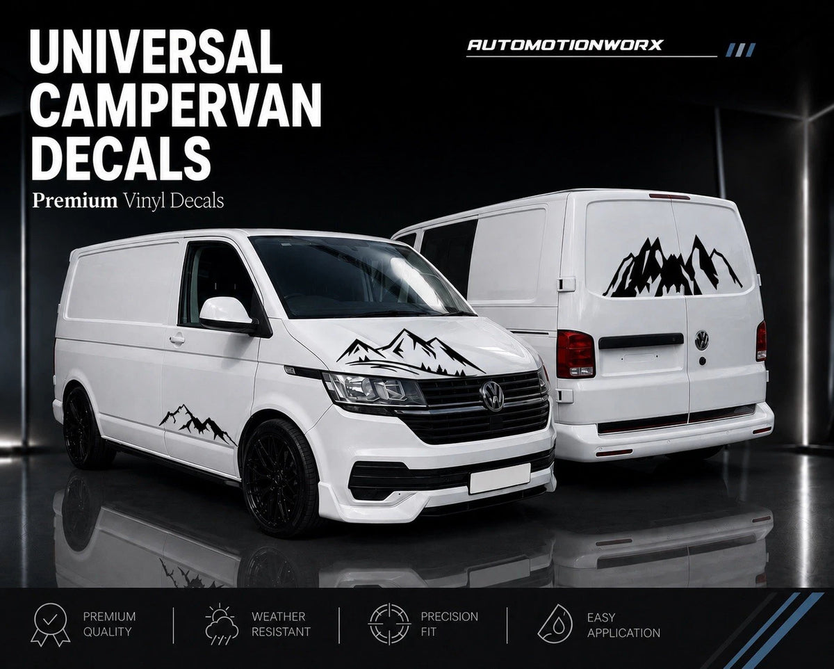 AutoMotionWorx | Universal Camper Van Mountain Decal Bundle