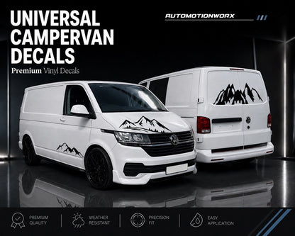 AutoMotionWorx | Universal Camper Van Mountain Decal Bundle
