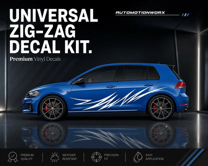 AutoMotionWorx | Universal Zig Zag Car Decals