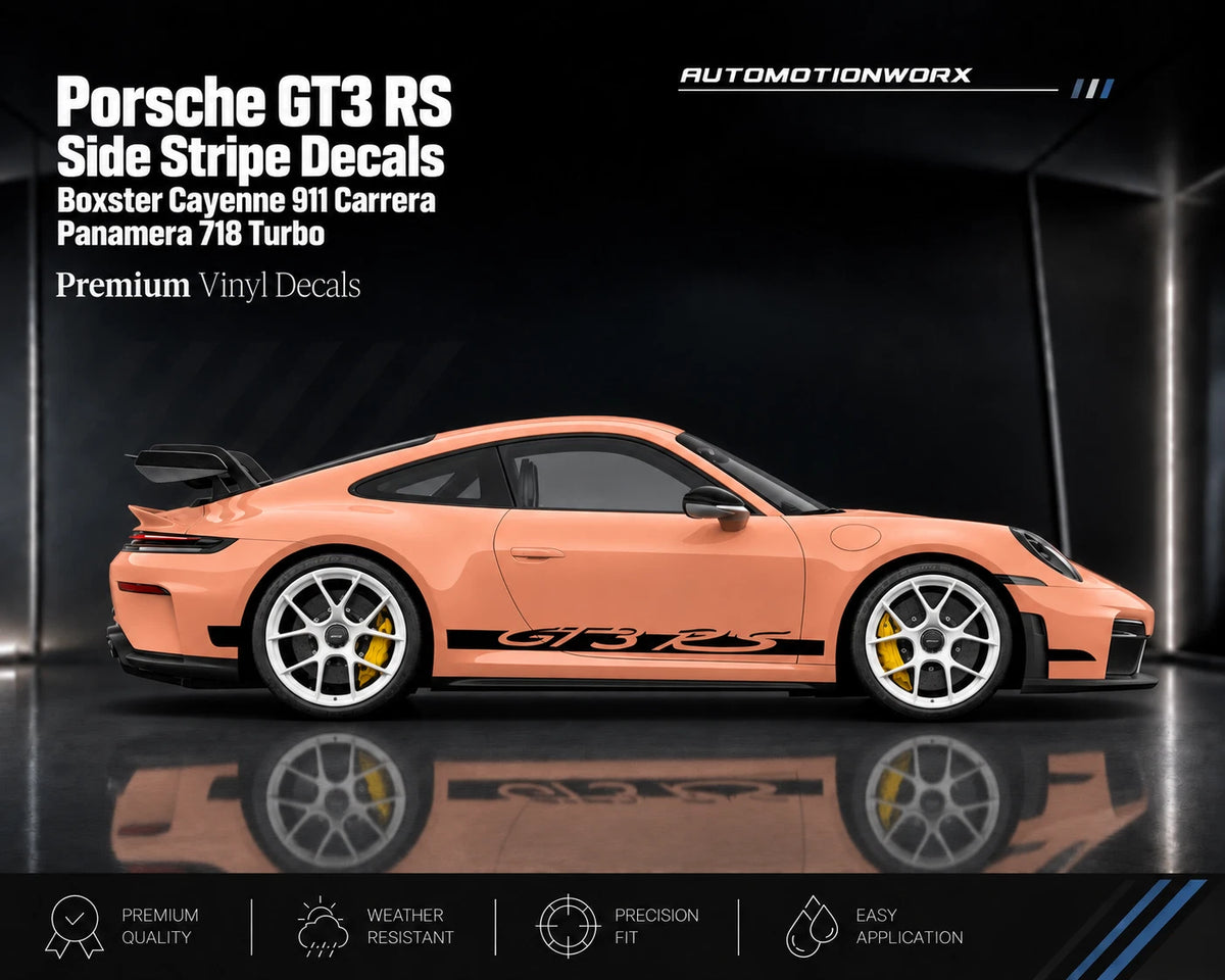 AutoMotionWorx | Porsche GT3 RS Side Stripe Decals