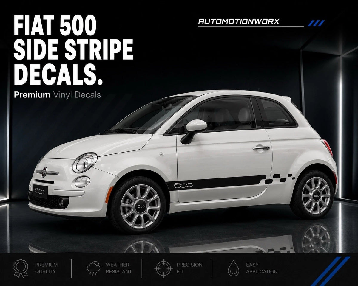AutoMotionWorx | Fiat 500/Abarth Racing Side Stripes