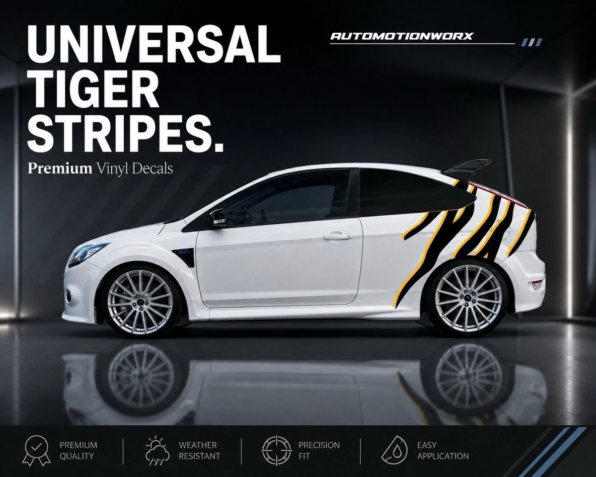 AutoMotionWorx | Universal Tiger Stripe Dual Colour Decals