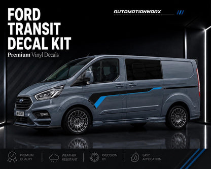 AutoMotionWorx | Ford Transit Custom Mk8 Decal Kit | Left & Right Side
