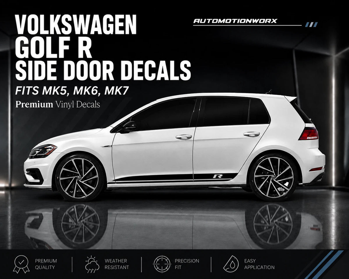 AutoMotionWorx | Volkswagen Golf R Side Door Decals