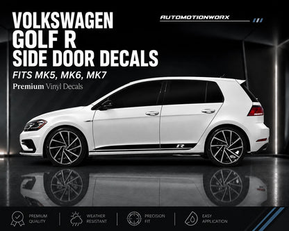 AutoMotionWorx | Volkswagen Golf R Side Door Decals