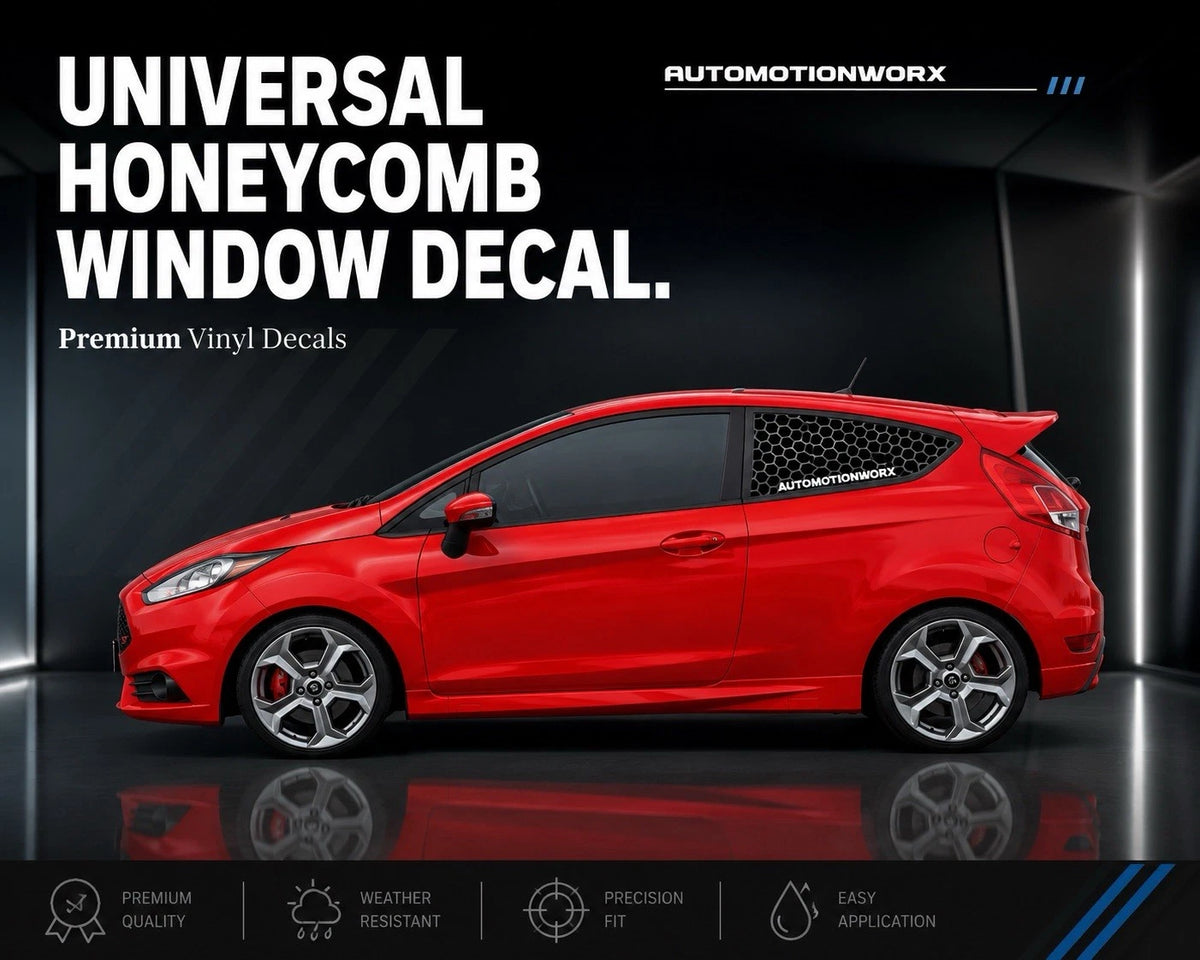 AutoMotionWorx | Universal Rear Honeycomb Window Decals