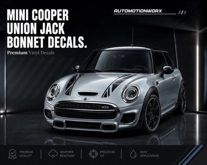 AutoMotionWorx | Mini Cooper Union Jack Bonnet Stripes