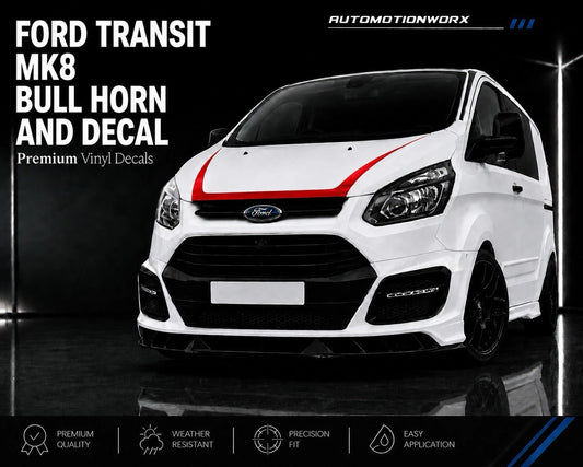 AutoMotionWorx | Ford Transit Custom Mk8 Bonnet Bull Horn