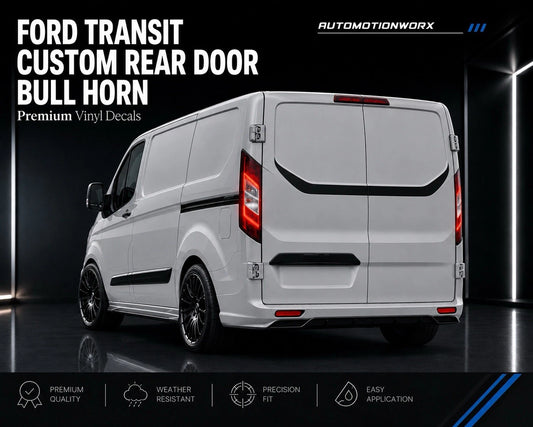 AutoMotionWorx | Ford Transit Custom ''Bull Horn'' Rear Door Decal