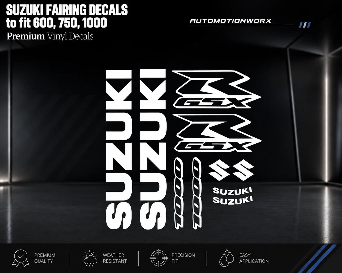 AutoMotionWorx | Suzuki Fairing Decal Kit