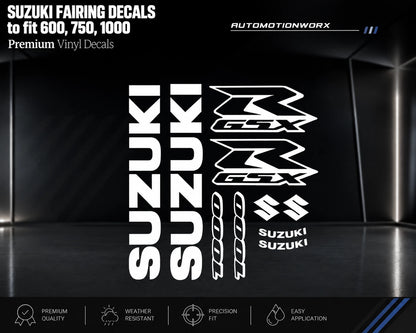 AutoMotionWorx | Suzuki Fairing Decal Kit