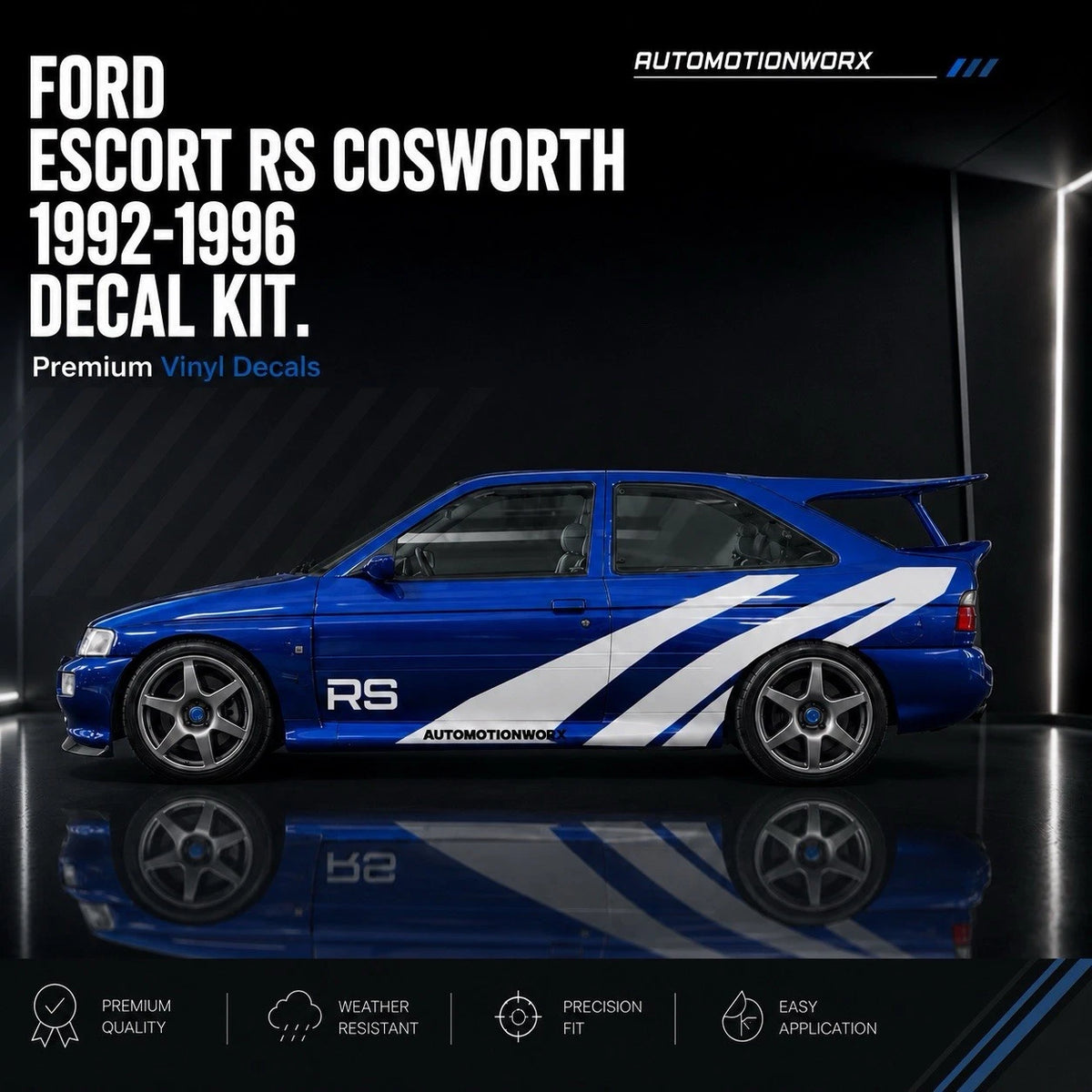 AutoMotionWorx | Ford Escort RS Cosworth 1992-1996 Decal Kit