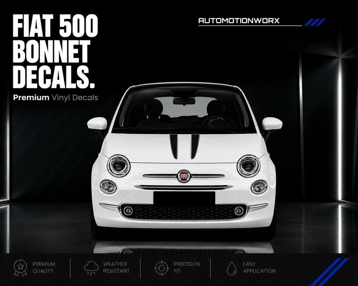 AutoMotionWorx | Fiat 500/Abarth Bonnet Stripes