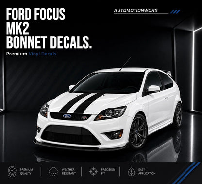 AutoMotionWorx | Ford Focus ST MK2 Bonnet Stripes