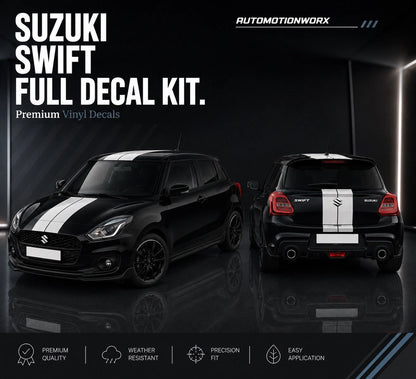 AutoMotionWorx | Suzuki Swift Bonnet+Roof+Rear Stripes 2004-2017