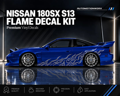 AutoMotionWorx | Nissan 180sx S13 Flame Decal Kit