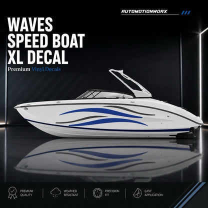 AutoMotionWorx | Waves Speed Boat / Boat Side Decal