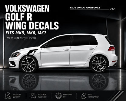 AutoMotionWorx | Volkswagen Golf R Wing Decals