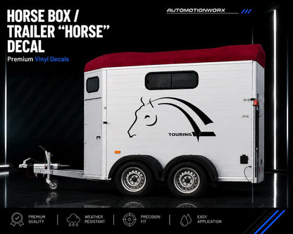 AutoMotionWorx | Large Horse Head Decal For Horse Box/Trailer