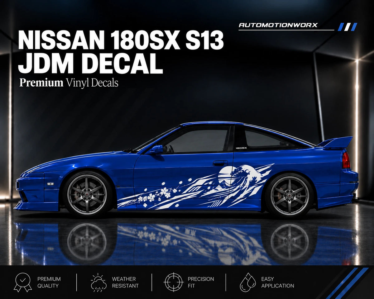 AutoMotionWorx | Nissan 180sx S13 JDM Decal Kit