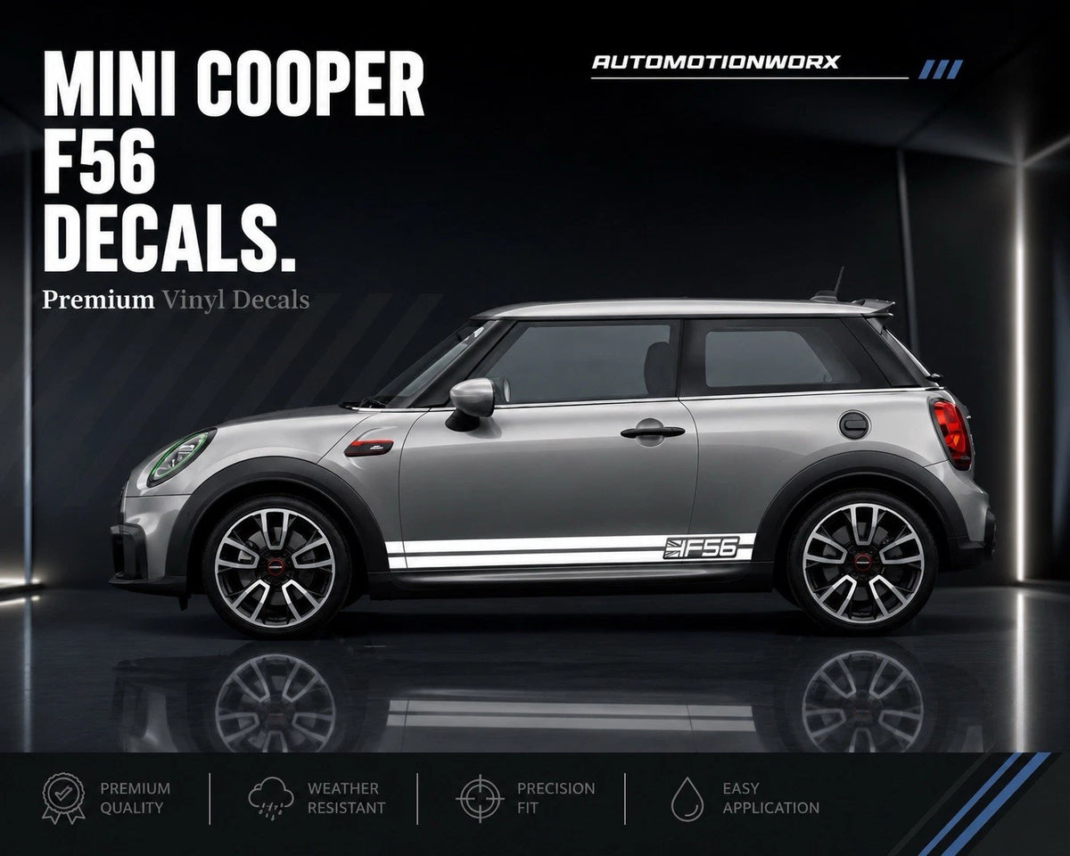 AutoMotionWorx | Mini Cooper F56 Union Jack Side Stripes
