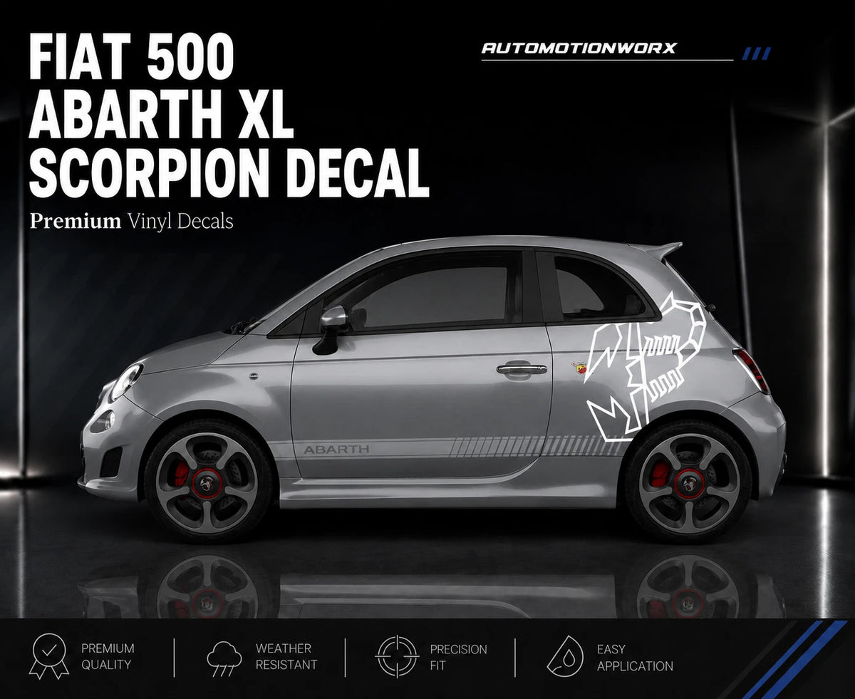AutoMotionWorx | Fiat 500/Abarth XL Scorpion Decal | Left & Right Side