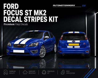 AutoMotionWorx | Ford Focus ST MK2 Decal Stripes Kit