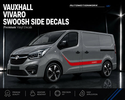 AutoMotionWorx | Vauxhall Vivaro Side Door Swoosh Decals
