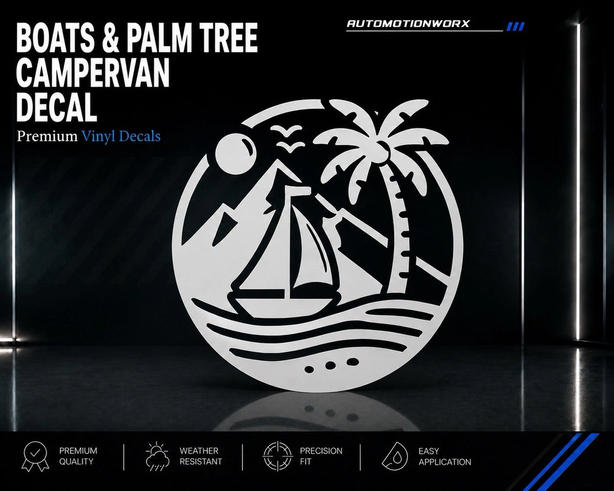 AutoMotionWorx | Boats & Palm Tree Decal