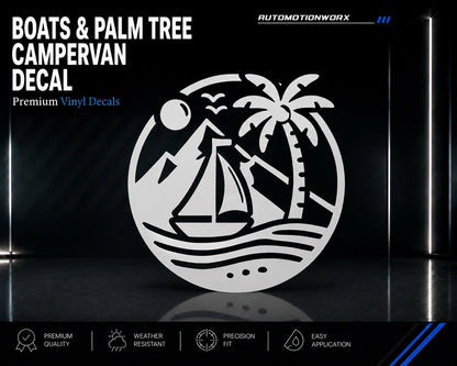 AutoMotionWorx | Boats & Palm Tree Decal