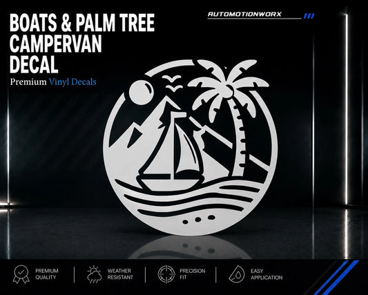 AutoMotionWorx | Boats & Palm Tree Decal