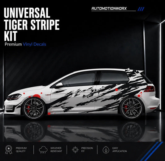 AutoMotionWorx | Universal Tiger Stripe Decal Kit