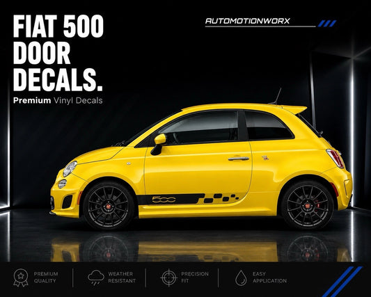AutoMotionWorx | Fiat 500/Abarth Short Side Stripes