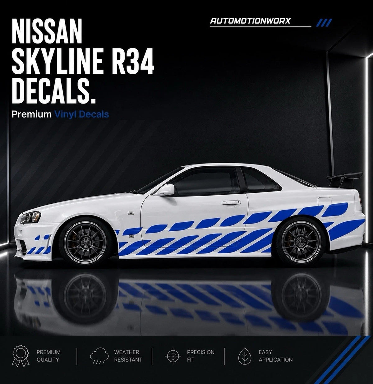 AutoMotionWorx | Nissan Skyline R34 Decal Kit