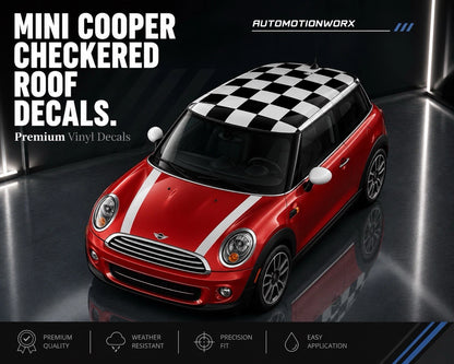 AutoMotionWorx | Mini Cooper Checkered Roof Pattern