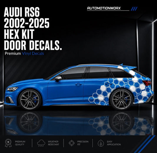 AutoMotionWorx | Audi RS6 Hex Decal Kit 2002-2025