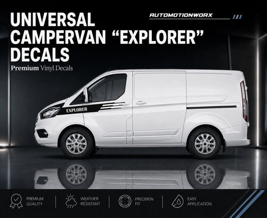 AutoMotionWorx | Universal Campervan ''Explorer'' Side Wing Decals